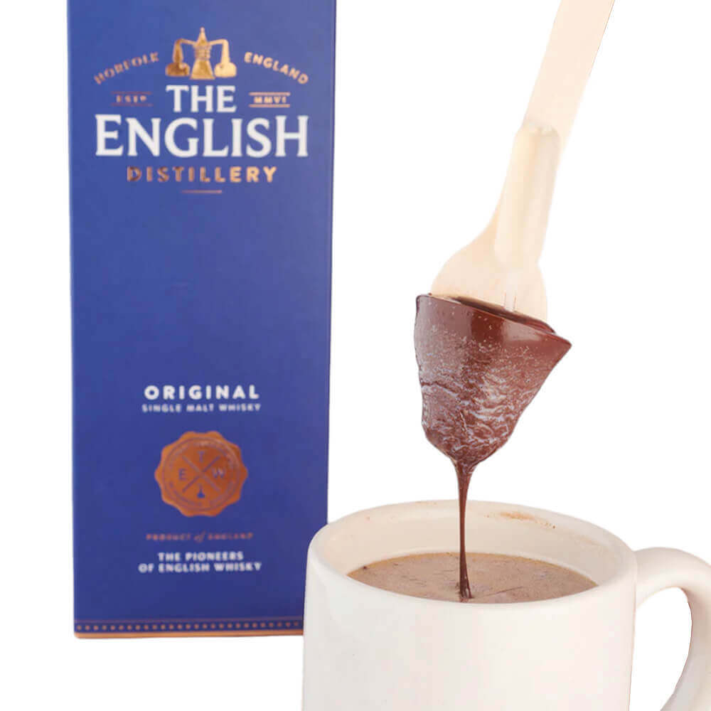 English Whisky Co Dark Hot Chocolate Spoon With Original Whisky